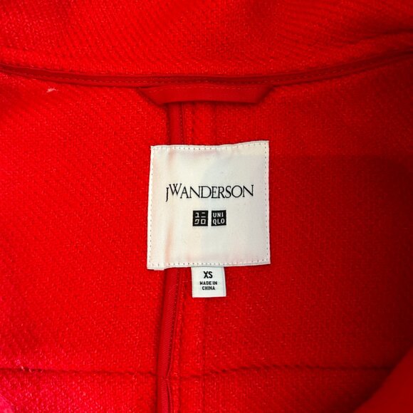 J.W.‎ Anderson x Uniqlo Red Hooded Duffle Coat - Size XS - Picture 3 of 10